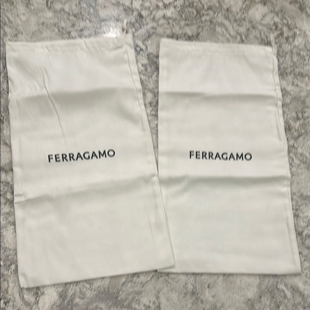 ✨ Pair of Ferragamo Shoe Dust Bags - 8.5”x16”